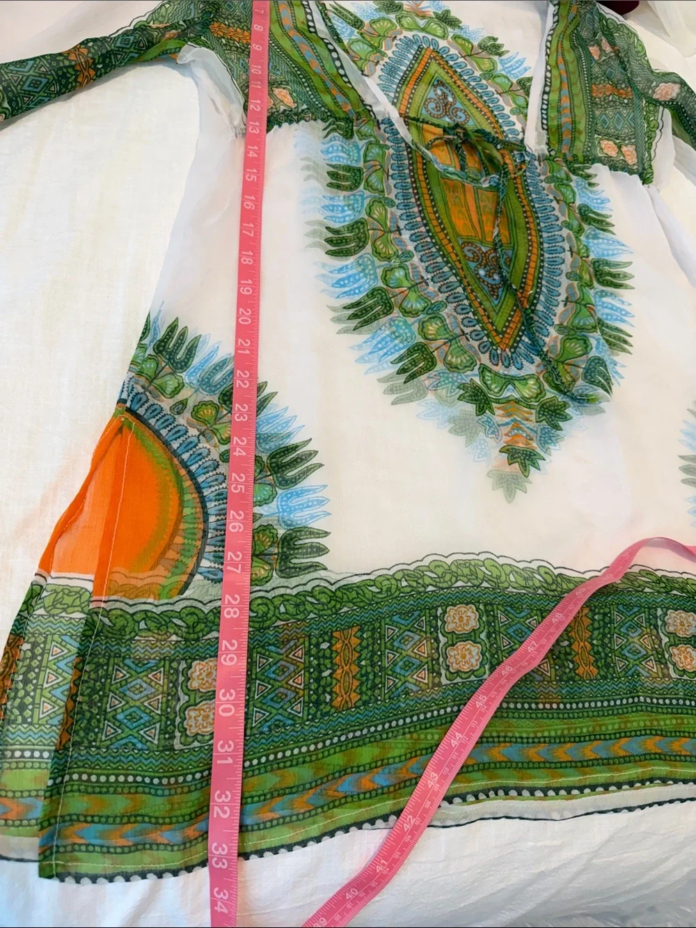 Vintage Y2K Pucci Color Resort Cover Up Dress Euro Summer Beachwear OS